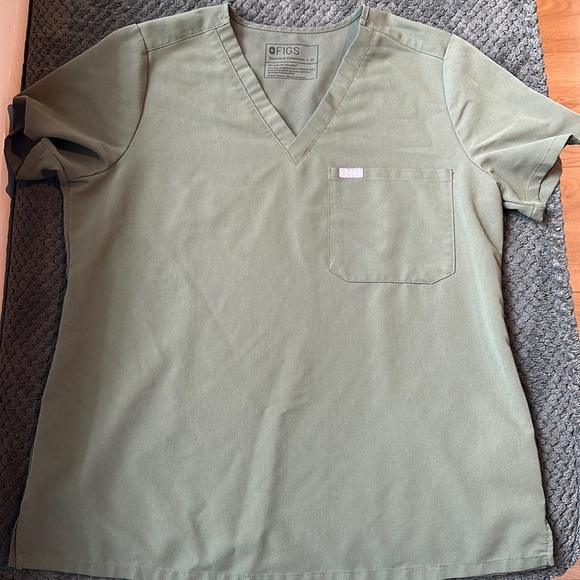 Figs Tops - Figs medium green scrub top